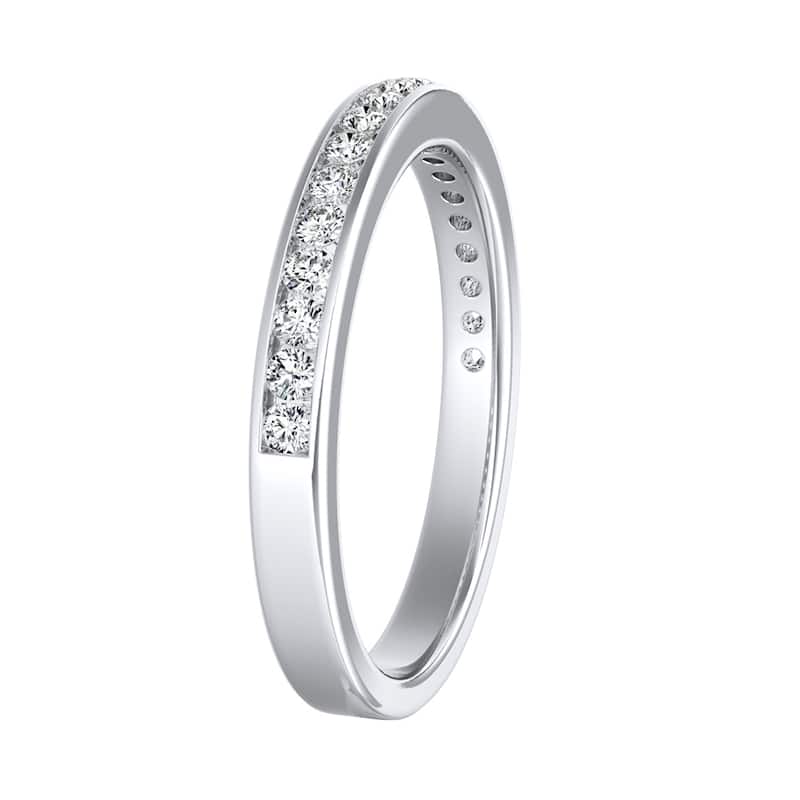 Auriya Platinum 1/4ctw Round Diamond Wedding Band