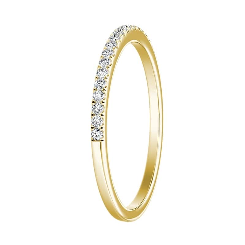 Auriya 1/8ctw Classic Diamond Wedding Band 14k Gold