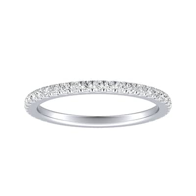 Auriya 14k Gold 1/3ctw Diamond Wedding Band