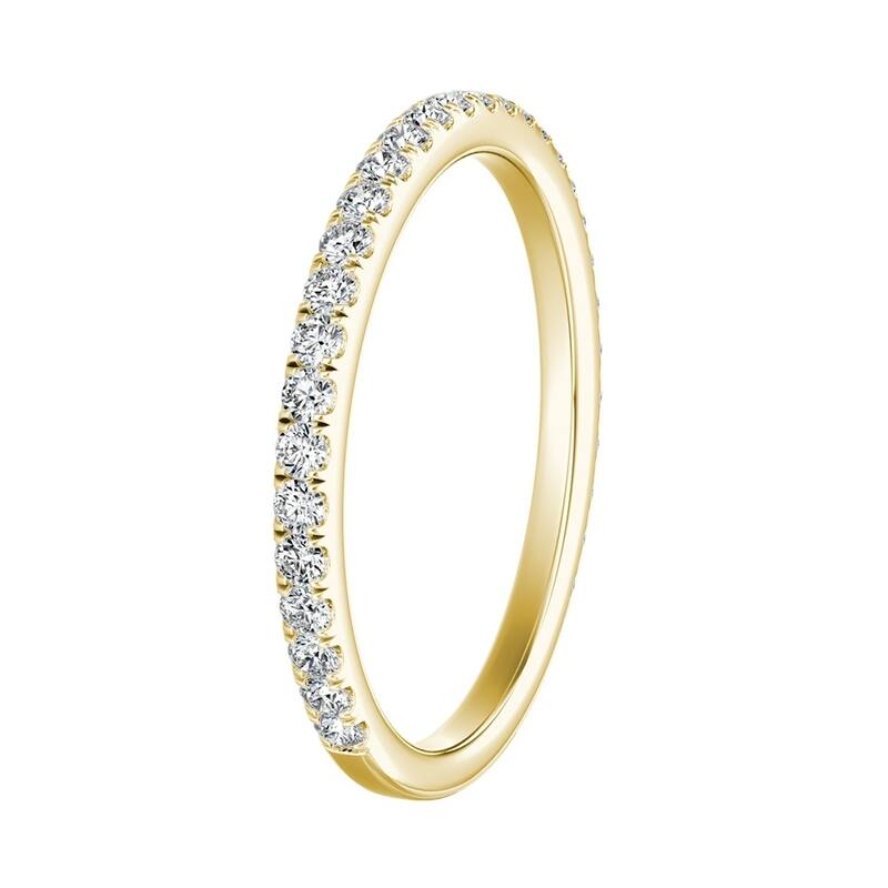 Auriya 14k Gold 1/3ctw Diamond Wedding Band