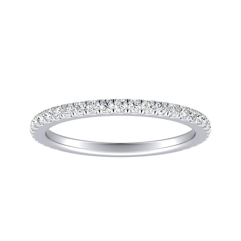 Auriya 14k Gold 1/3ctw Diamond Wedding Band