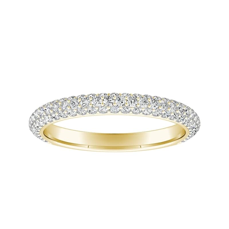 Auriya 14k Gold 1/2ctw Diamond Wedding Band