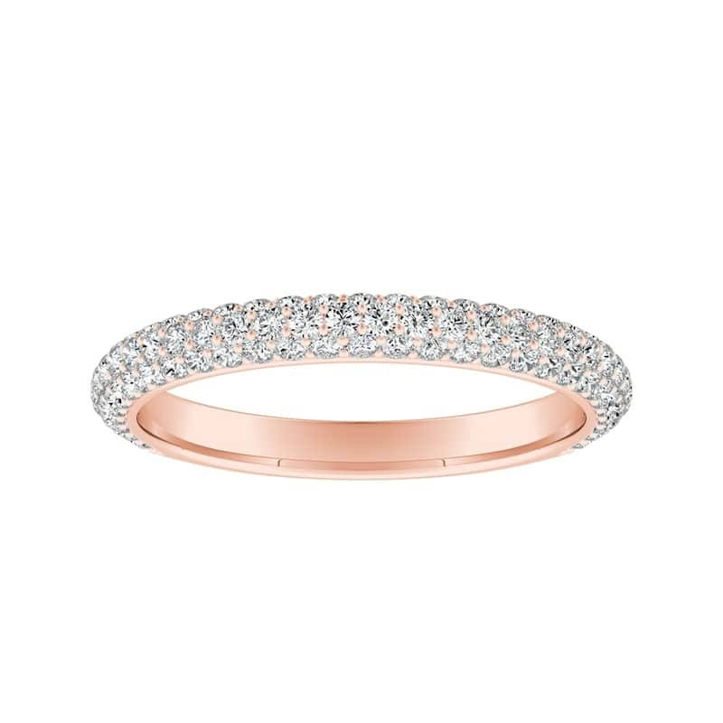 Auriya 14k Gold 1/2ctw Diamond Wedding Band