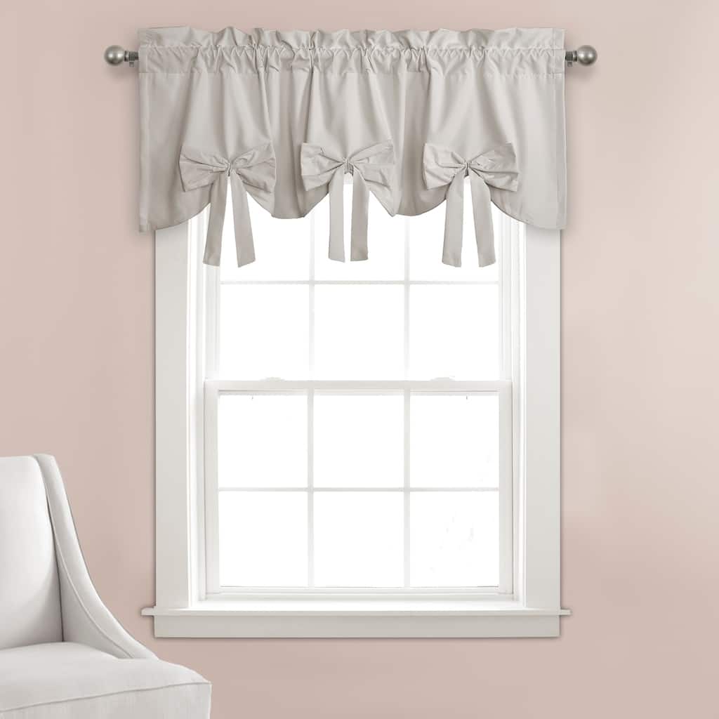 Porch & Den Kino Springs Bow Window Curtain Valance - 18"H x 52"W - 18"H x 52"W