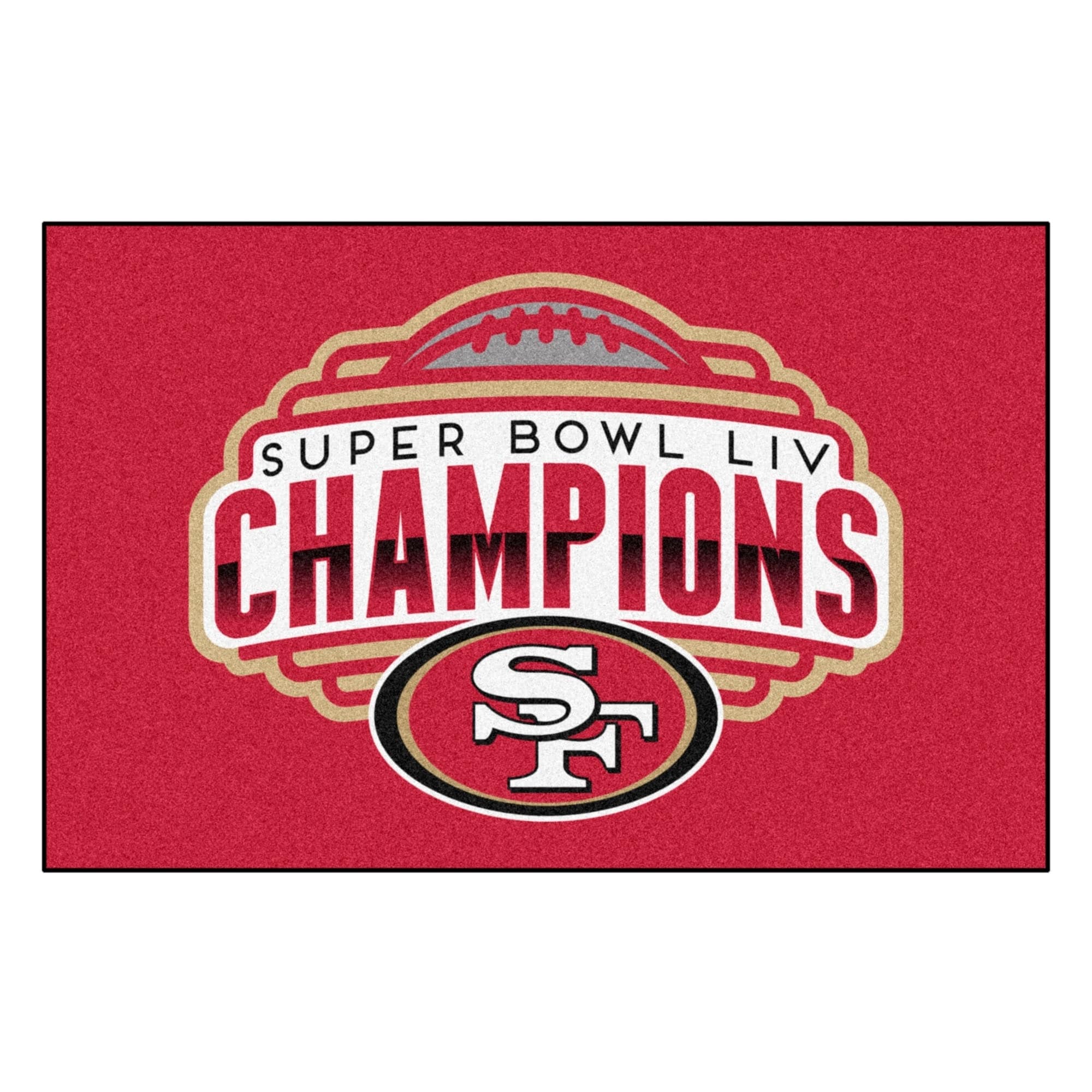 San Francisco 49ers Super Bowl LIV Champions Accent Rug 19' x 30' - N/A -  Bed Bath & Beyond - 26482934