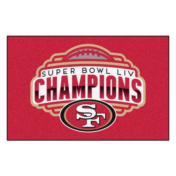 San Francisco 49ers Logo Starter Doormat - 19x30