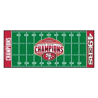 San Francisco 49ers Super Bowl LIV Champions Football Mat - 2' x 3' Oval -  Bed Bath & Beyond - 26482937