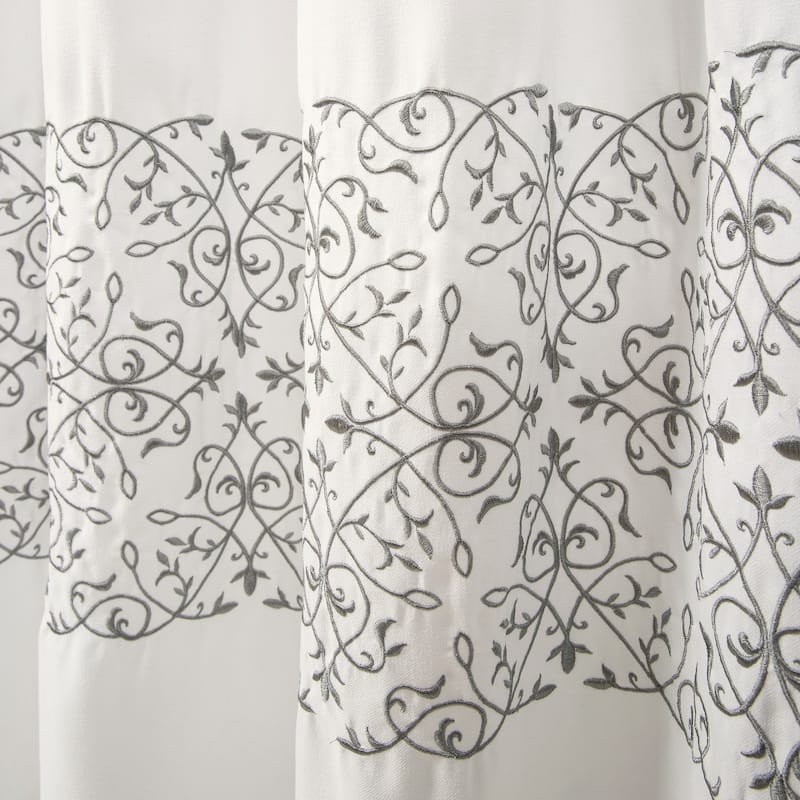 Porch & Den Kinsale Scroll Medallion Shower Curtain