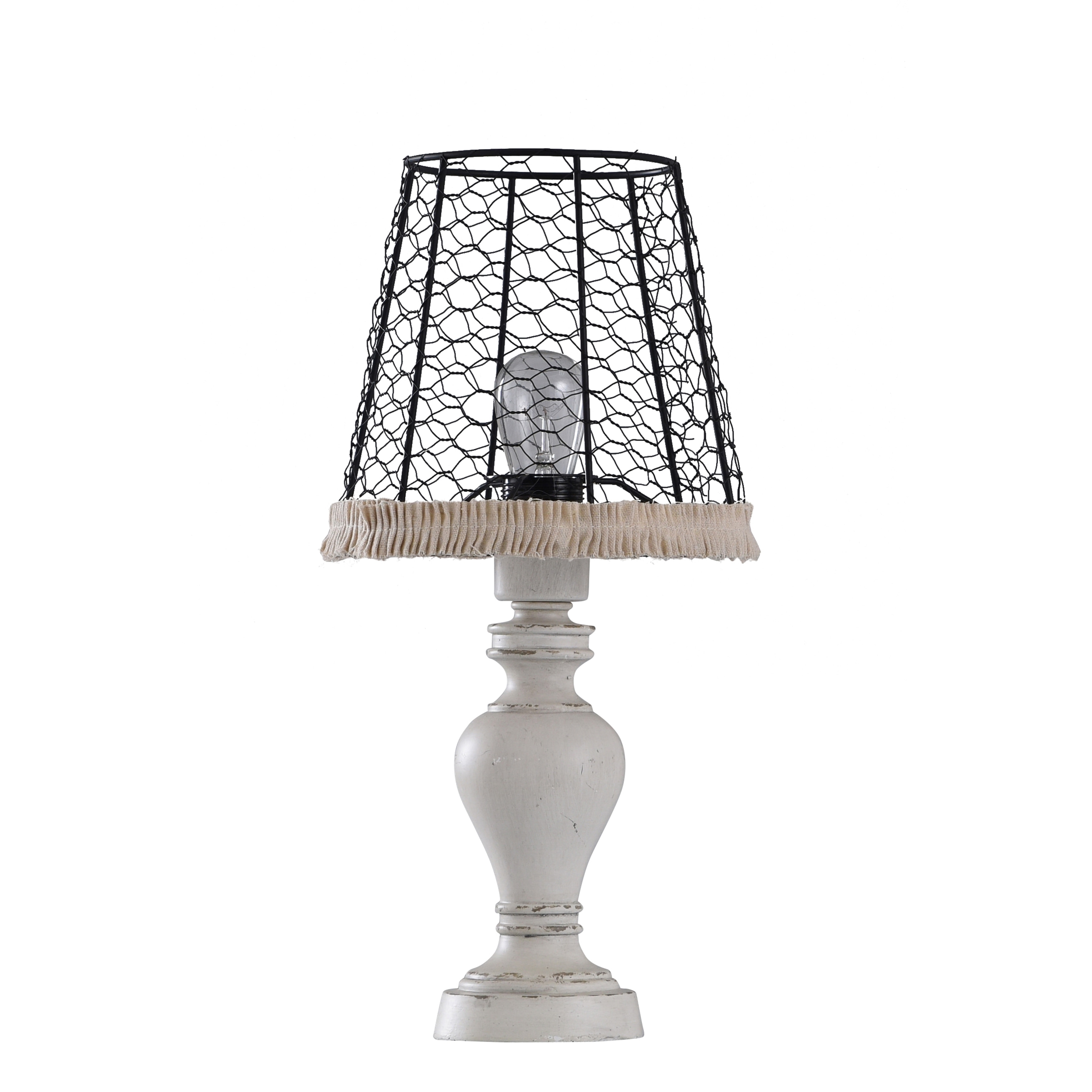 chicken wire table lamp