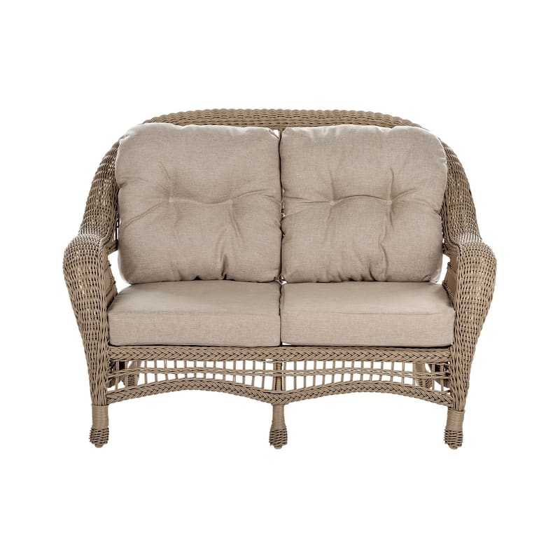 Outdoor Garden 7 pc conversation set with ottomans