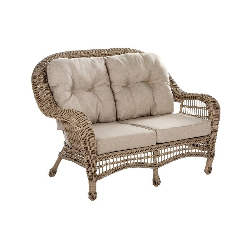 Outdoor Garden 7 pc conversation set with ottomans