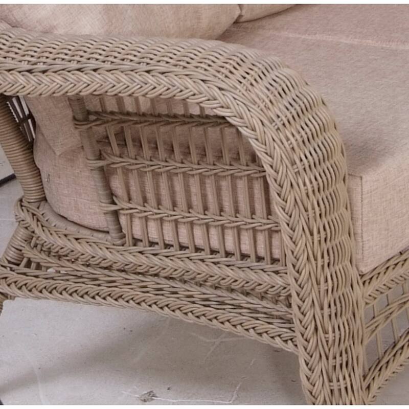 Outdoor Garden 7 pc conversation set with ottomans