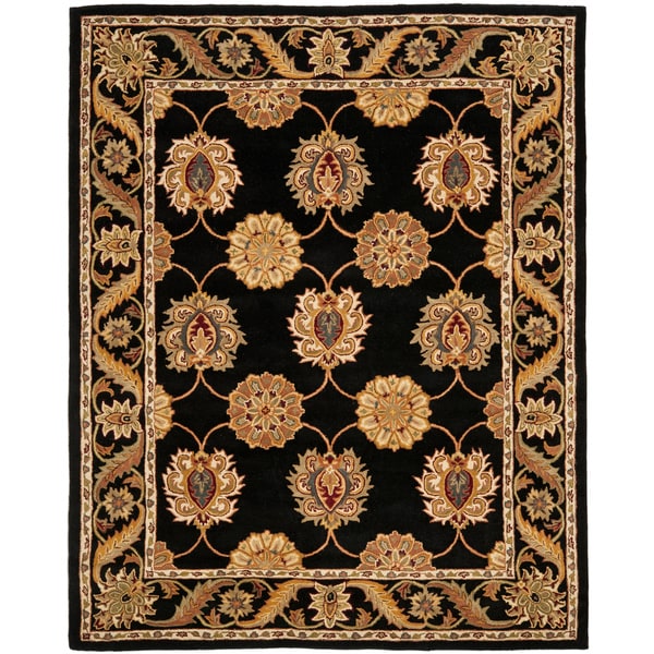 Safavieh Handmade Heritage Timeless Traditional Black Wool Rug - 9'6 x 13'6
