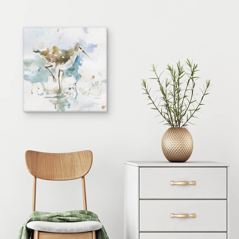 Masterpiece Art Gallery Malibu Sand Piper Bird By Carol Robinson Canvas Art Print