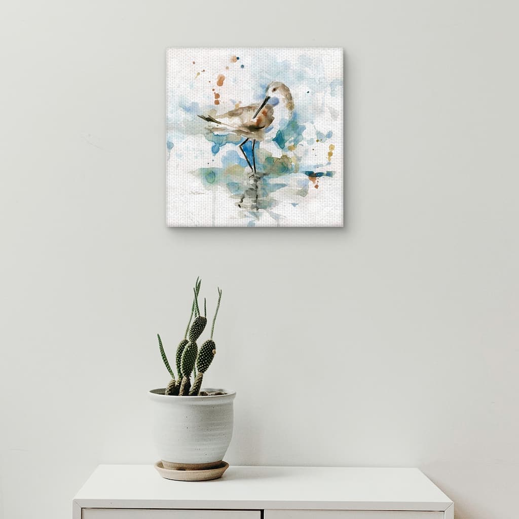 Masterpiece Art Gallery Malibu Sand Piper Bird By Carol Robinson Canvas Art Print