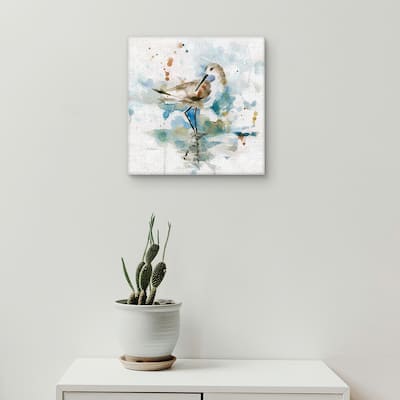Masterpiece Art Gallery Malibu Sand Piper Bird By Carol Robinson Canvas Art Print