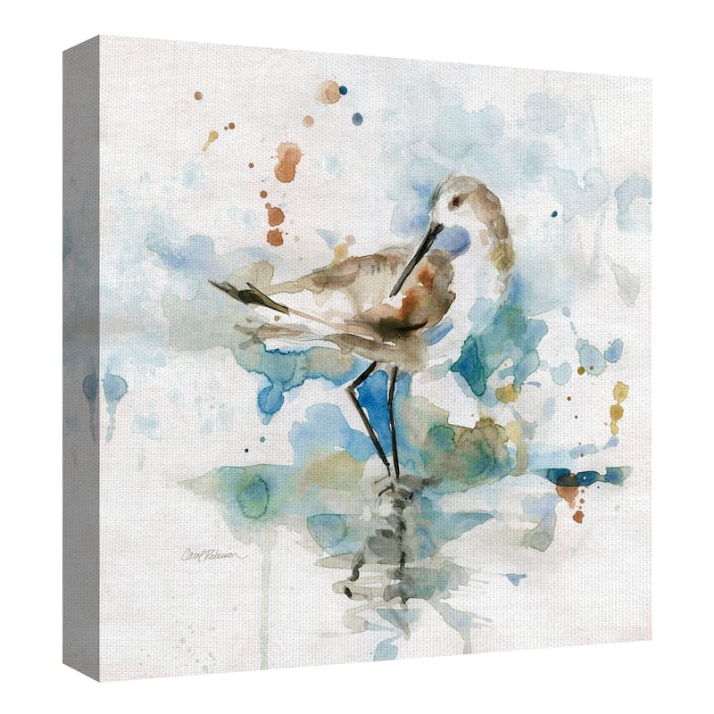 Masterpiece Art Gallery Malibu Sand Piper Bird By Carol Robinson Canvas Art Print