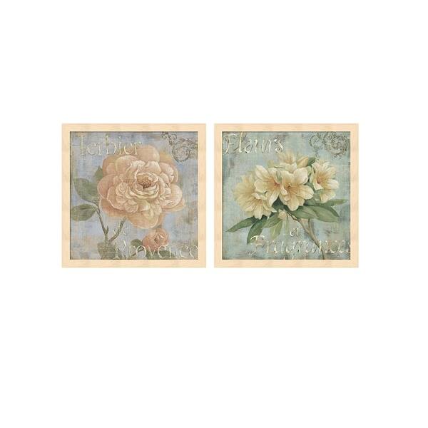 Daphne Brissonnet Vintage Fragrance B Framed Art Set Of 2 Overstock 26507143