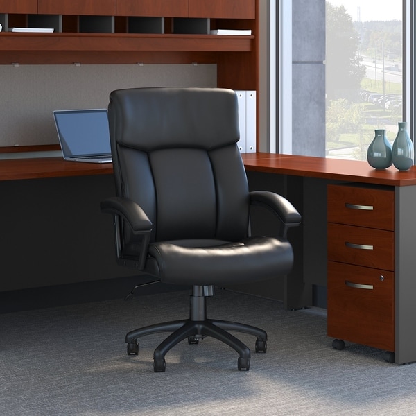 Bush Business Stanton Plus High Back Leather Executive Office Chair