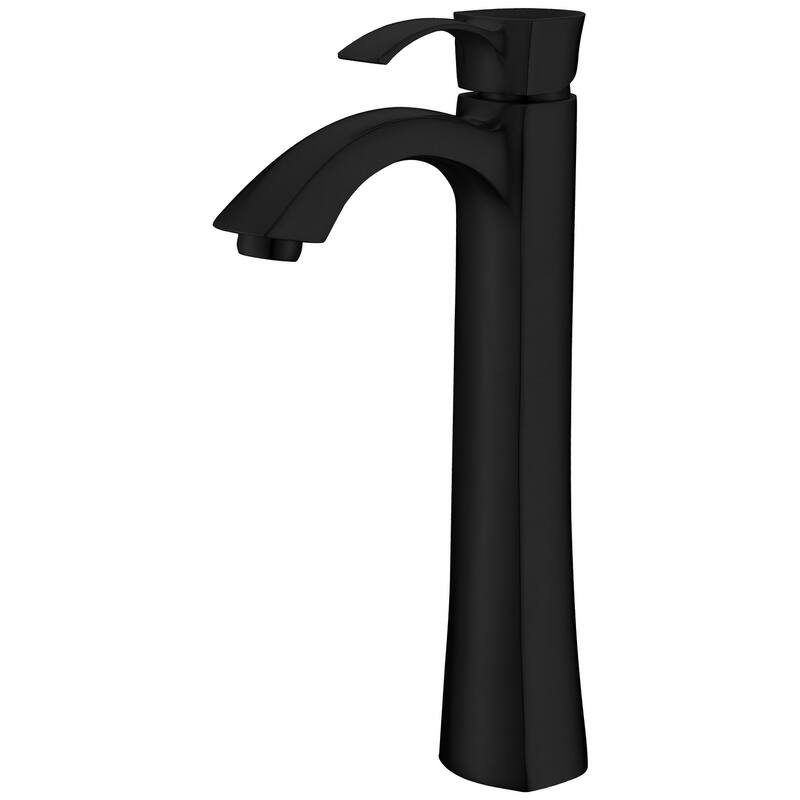 ANZZI Harmony Series Single Hole Single-Handle Vessel Bathroom Faucet in Matte Black