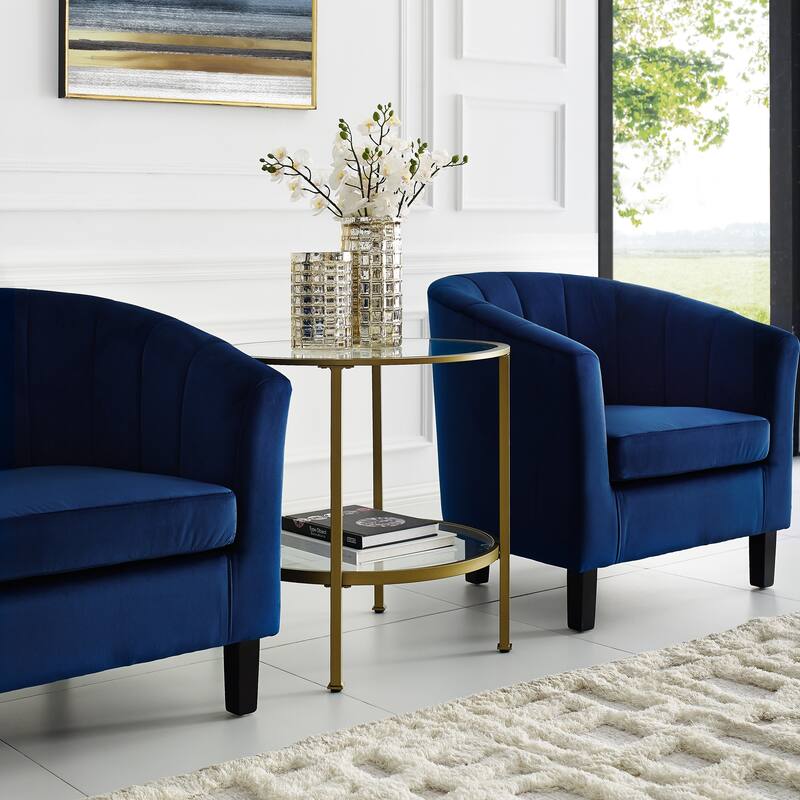 Crosley Aimee Glass Side Table