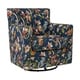 preview thumbnail 27 of 34, Copper Grove Hasselt Multi Floral Swivel Arm Chair