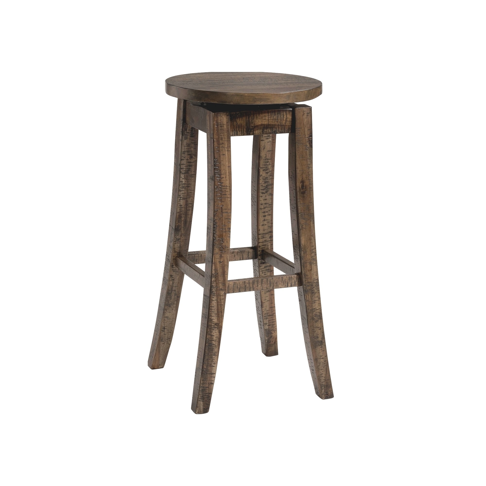 Picket House Furnishings Flynn Walnut Finush Wood 30 Inch Swivel Backless Bar Stool Set Of 2 Picket House Furnishings Flynn Walnut Finush Wood 30 Inch Swivel Backless Bar Stool Set Of 2