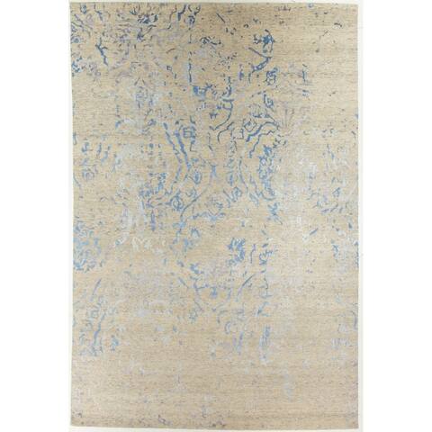 Modern Hand-Knotted Rug - 6'7" x 9'10"