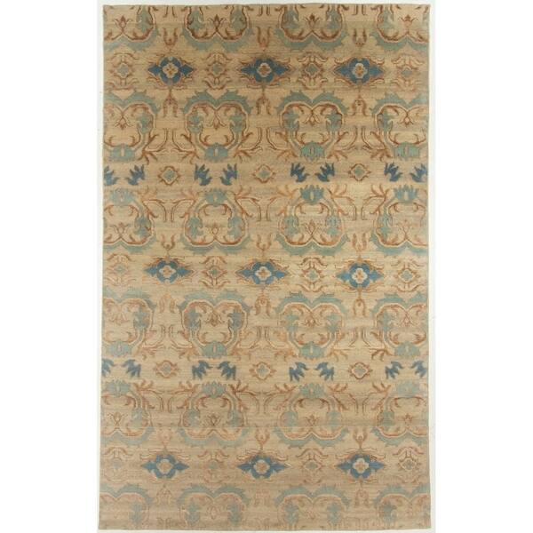 slide 1 of 1, Modern Hand-Knotted Rug - 5'4" x 8'7"