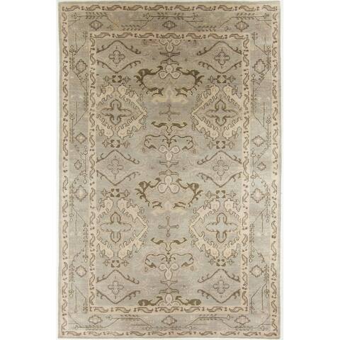 Modern Hand-Knotted Rug - 5'6" x 8'4"