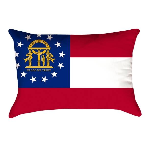 Shop Katelyn Smith Georgia Flag Pillow Cover Only Cotton Twill