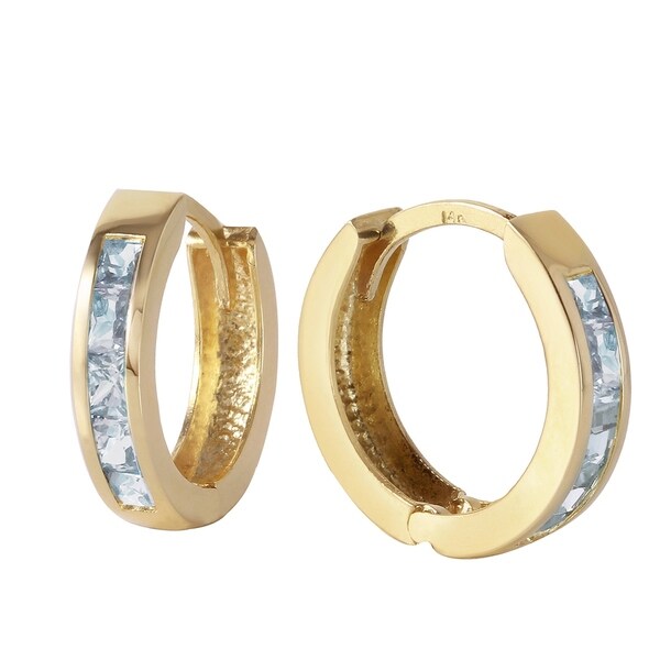 14k solid gold hoops