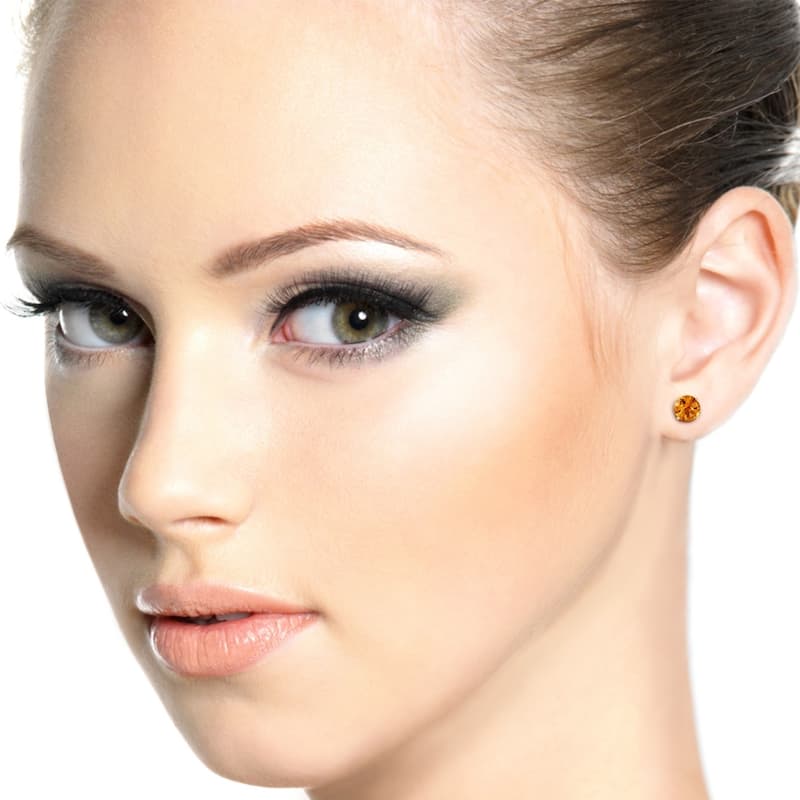 0.95 Carat 14K Solid Gold Somebody to Love Citrine Earrings