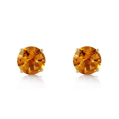 0.95 Carat 14K Solid Gold Somebody to Love Citrine Earrings