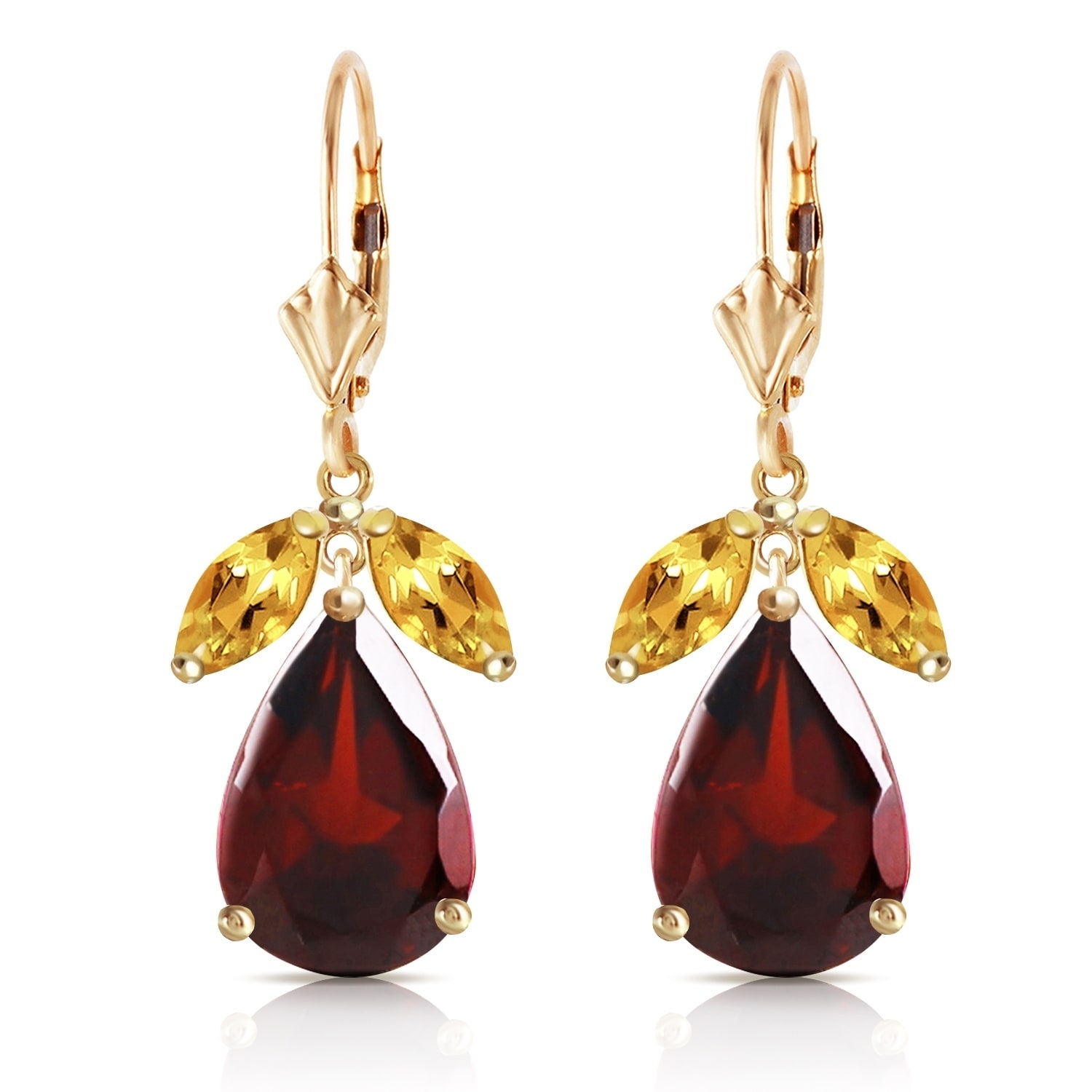 earrings citrine
