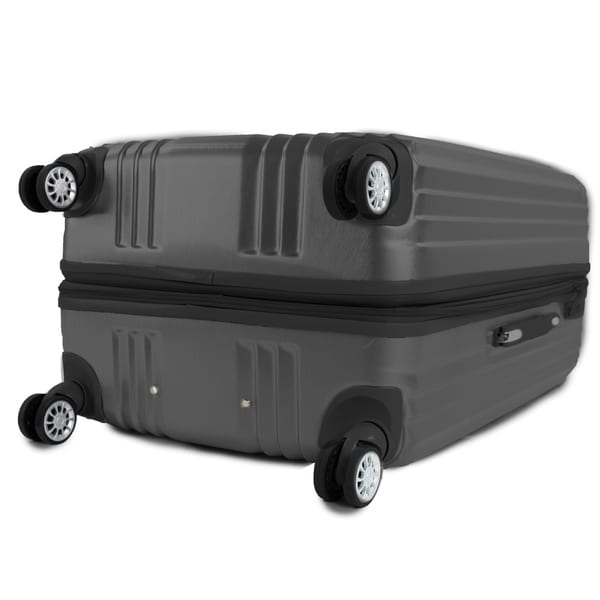 AGT Melrose S 3-Piece Anti-theft TSA Spinner Luggage Set in Grey