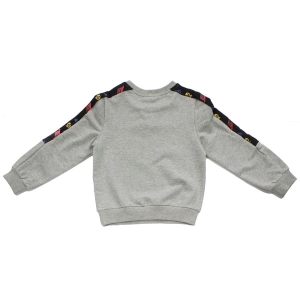 Bienzoe Little Boys Long Sleeve Crew Neck Flag Pattern Pullover Sweater