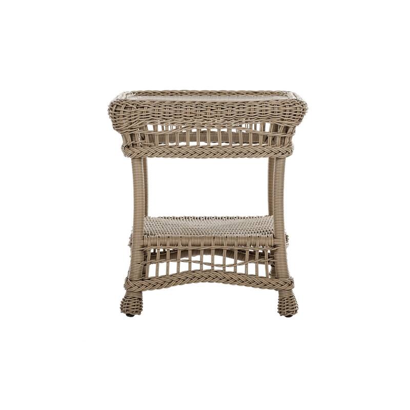 Outdoor Garden Patio 3 PC Cappuccino Furniture Conversation Set