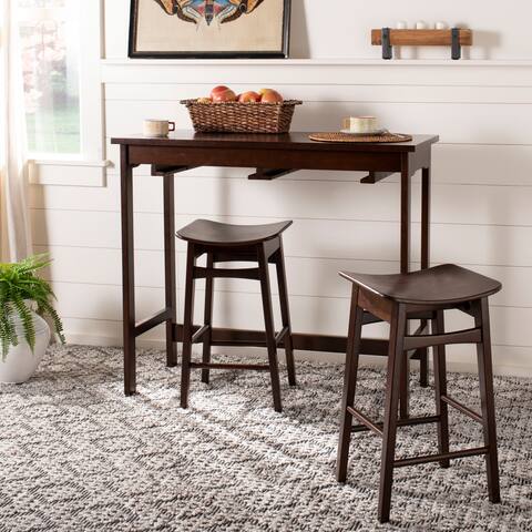 Bar Pub Table Sets Online At Our Best Dining Room Safavieh Colbie 3 Piece Pub Set Espresso 42 1 X 17 7
