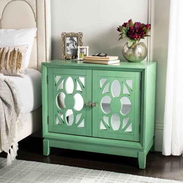 Shop Safavieh Shannon 2 Door Chest Turquoise Mirror