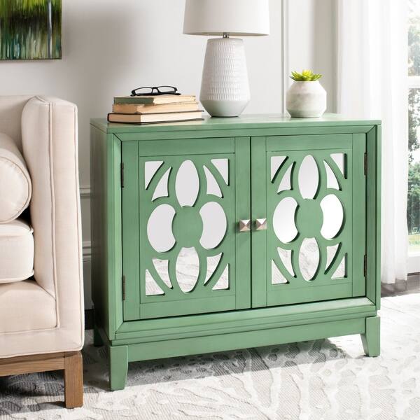 Shop Safavieh Shannon 2 Door Chest Turquoise Mirror