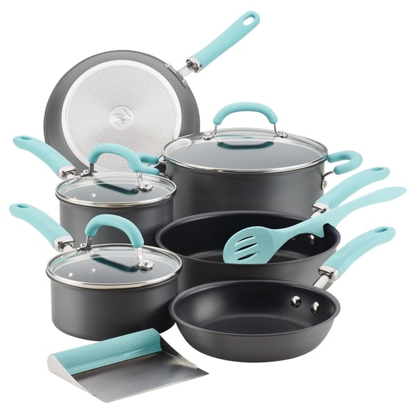 Rachael Ray Create Delicious Hard-Anodized 11-Piece Cookware Set. Opens flyout.