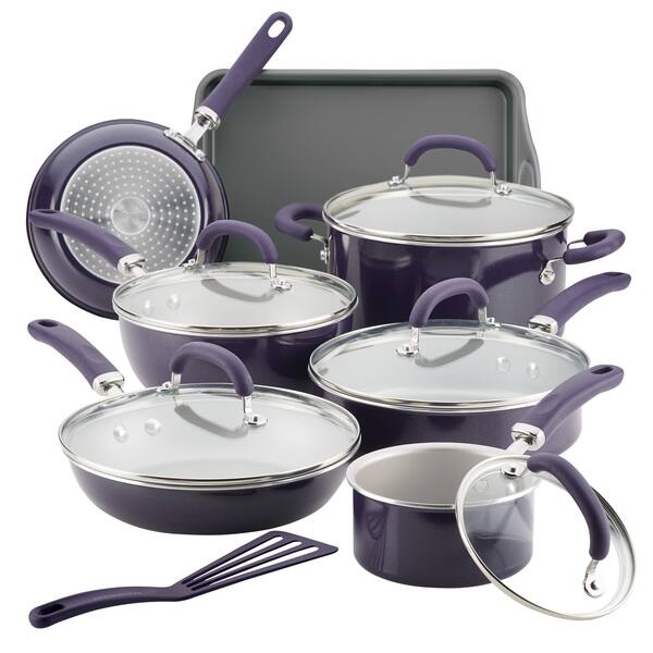 Padella Antiaderente Rachael Ray Cook+Create 3L Grigia Per Salse E Pasta Adatta Al Forno
