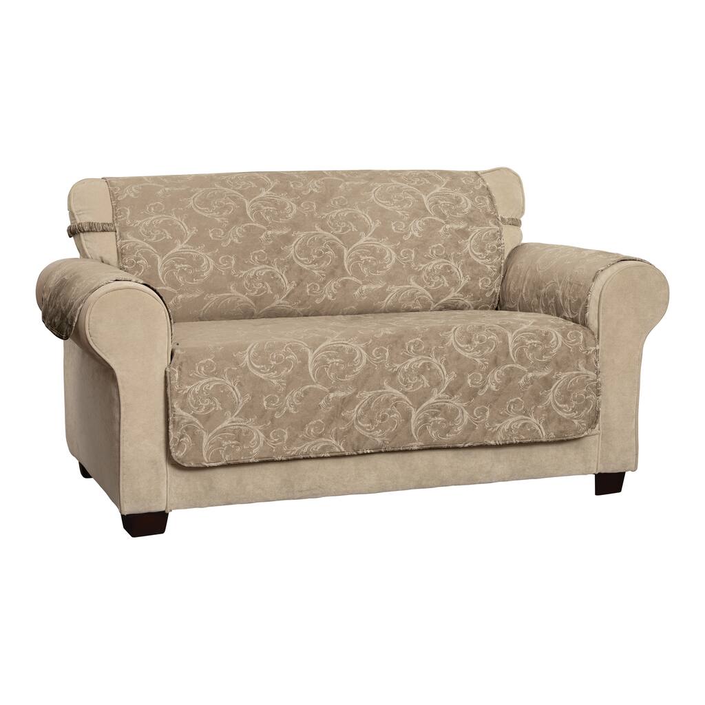 Lemont Scroll Jacquard XL Sofa Furniture Cover Slipcover