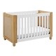 preview thumbnail 2 of 3, Storkcraft Roland 3-in-1 Convertible Crib (White/Natural), with Adjustable Height Mattress for Infant or Toddler