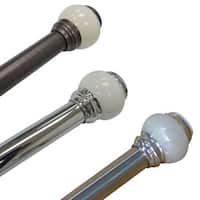Shower Curtain Rods that Match Archaeo Slub Textured Linen Blend Cafe Curtain Pair