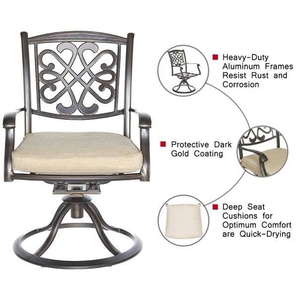 Shop Dali Patio Swivel Chairs Outdoor Swivel Rocker Patio