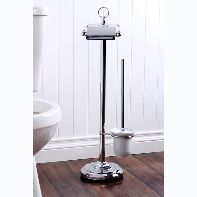 Kingston Brass Pedestal Chrome Paper Holder