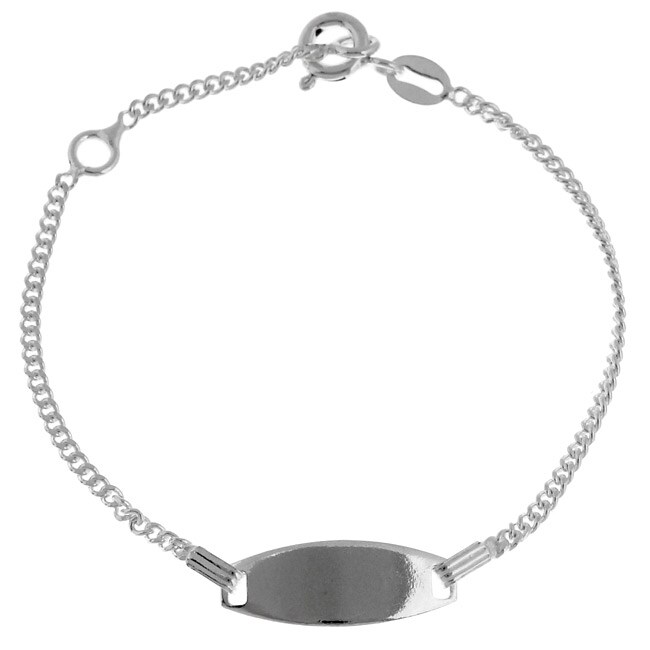 Sterling Essentials Silver 5 Inch Adjule Child S Sterling Essentials Silver 5 Inch Adjule Child X27 S Id Bracelet