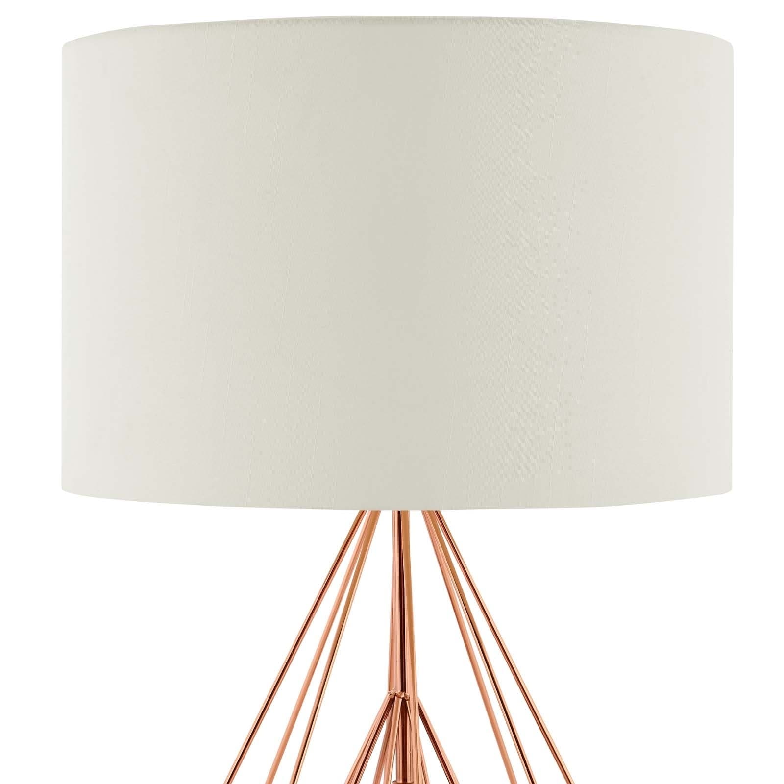 rose gold bedroom lamp